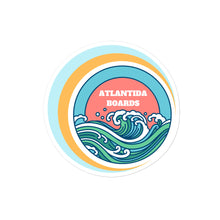 Load image into Gallery viewer, Atlantida Boards Bubble Stickers Blue&Green