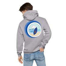 Load image into Gallery viewer, Blue&White Unisex fleece hoodie 2022