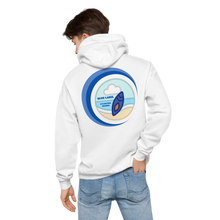 Load image into Gallery viewer, Blue&White Unisex fleece hoodie 2022