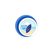 Load image into Gallery viewer, Atlantida Boards Bubble Stickers Blue&amp;White
