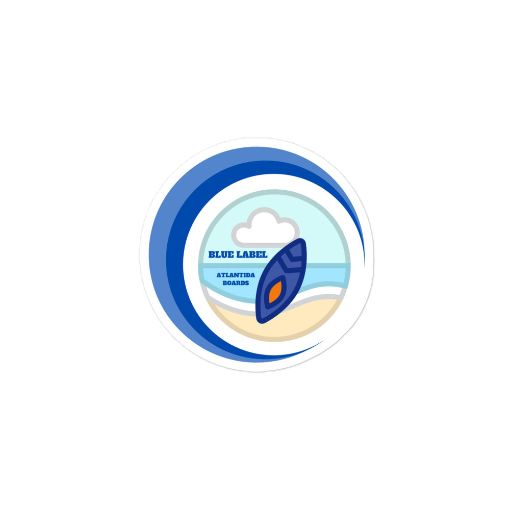 Atlantida Boards Bubble Stickers Blue&White