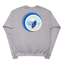 Load image into Gallery viewer, Blue Label Unisex fleece sweatshirt
